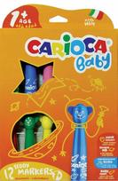 Flomasteriai CARIOCA BABY TEDDY, 12 spalvų