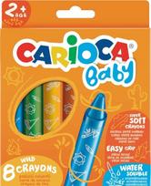 Vaškinės kreidelės CARIOCA BABY, 8 spalvos