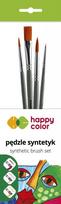 Teptukų rinkinys Happy Color 7260 4vnt. (N.12- plokščias, nr.5,5,o-apvalūs) sintetika