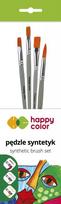 Teptukų rinkinys Happy Color 7260 4vnt. (N.2,4,8- plokšti, nr.8-apvalus) sintetika