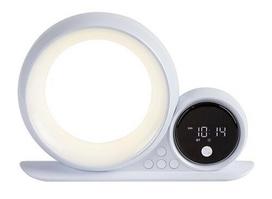 Stalinis šviestuvas RABALUX Wakeway baltas RGB su Bluetooth ir garsiakalbiu