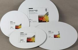 Drobė ant kartono Ø10cm apskrita 300g Phoenix