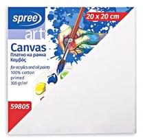 Drobė ant porėmio 20x20, 300g/m2, medvilnė, 59805 Spree
