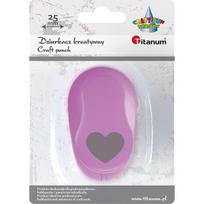 Skylamušis figūrinis TITANUM T-8810-5E "Širdelė", iškarpa 25mm
