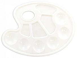 Paletė dažams balto plastiko 22,5x17cm SPREE