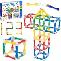WOOPIE 3D konstrukciniai magnetiniai blokai 128 el. XXL