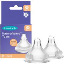 Lansinoh NaturalWave kūdikių buteliuko čiulptukas Medium 2 vnt.