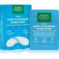 Mario Badescu 2-in-1 Deep Cleansing Pore Strip kaukės lapeliai probleminei odai „Du viename“ 6 vnt.
