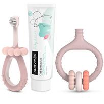 Suavinex Baby & Kids My First Dental Care Set dovanų rinkinys kūdikiams ir vaikams Pink