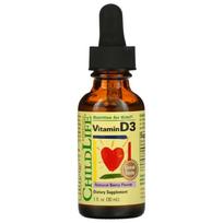 ChildLife Vitaminas D3 500 TV vaikams, Uogos - 30 ml