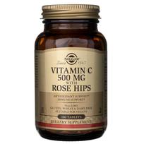 Solgar Vitamina C 500 mg su erškėtuogėmis - 100 tablečių