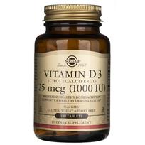 Solgar Vitaminas D3 25 mcg (1000 TV) - 180 tablečių