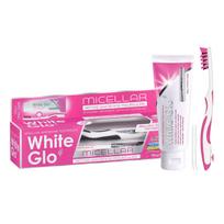 WHITE GLO MICELLAR WHITENING balinamoji micelinė dantų pasta, 150 g + dantų šepetėlis
