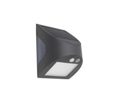 LED saulės sieninis šviestuvas su jutikliu LED/3W/3,7V 1200 mAh IP54 antracitas