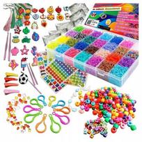 Papuošalų gamybos rinkinys Rainbow Loom, 15500 vnt.