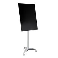 Stiklinis magnetinis konferencinis stovas 2x3 su ratukais, 70x100cm, 500905
