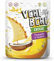 Ananasų ir kokosų vaisinės juostelės VERI BERI Exotic