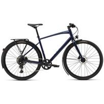 Specialized Sirrus X 2.0 EQ fitness dviratis | Gloss Deep Marine - Grey Blue Frost Reflective