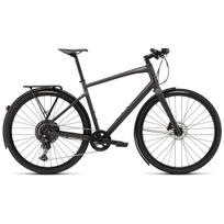 Specialized Sirrus X 4.0 EQ fitness dviratis | Satin Metallic Obsidian - Desert Metallic Frost