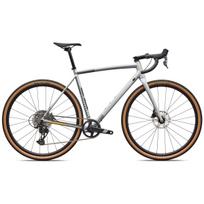 Specialized Crux DSW Comp gravel dviratis | Shadow Silver - California Sunshine