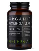 “Organic Moringa Leaf 500mg” Ekologiškos Moringa Kapsulės ‘KIKI Health’ (120kaps/120porc)