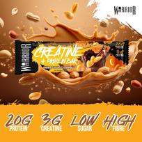 "Creatine+ Protein Bar" Baltyminis Batonėlis su Kreatinu 'Warrior' (75g) - chocolate-peanut
