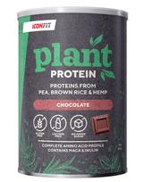 „Plant Protein Chocolate“ Augaliniai Baltymai+BCAA, Maka, Inulinas ‘Iconfit’ (480g)