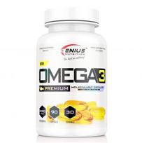 "Omega 3" 3000mg Žuvų Taukų Kapsulės ‘Genius Nutrition’ (90kaps/30porc)