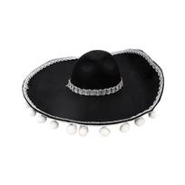 Meksikietiška sombrero, juoda