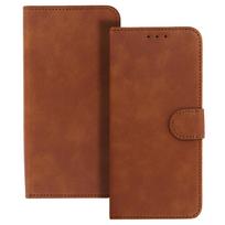 Dėklas BOOK COMMON Uniwersalna (Dydis S) skirtas Apple iPhone 12/13/Samsung S6/A5 2016/Xcover 4/S22/Huawei P8 2017 rudos spalvos