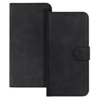 Dėklas BOOK COMMON Uniwersalna (Dydis M) skirtas Samsung S21/S10/Note/Note 2/Note 3/Huawei P30 Lite/P9/P9 Lite/Sony Xperia Z3/Z4/Z5 juodos spalvos