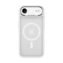 Benks Dėklas Magnetic Mist Metal Frame (0068) skirtas Apple iPhone 17 Air biały (Camera Control Button)