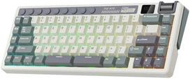 Royal Kludge M70 RGB Cyan belaidė klaviatūra | 75%, Hot-swap, Beige Switches, US