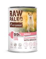 RAW PALEO Pork Lamb Adult 400g šlapias kiaulienos ir ėrienos ėdalas šunims