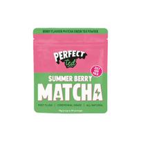 Braškių skonio matcha žalioji arbata PerfectTed, 75 g