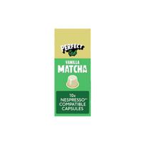 Vanilės skonio matcha žaliosios arbatos kapsulės Nespresso® Original kavos aparatams PerfectTed, 10 vnt.