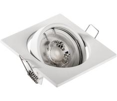 Įleidžiamas lubinis šviestuvas 1xGU10/MR16/10W/230V, 9x9 cm, baltas
