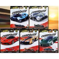 Hot Wheels Premium Car Culture Euro Speed Modeliukų rinkinys (Laferrari,Aston Martin Vantage,Bugatti Bolide,McLaren Solus,Automobili Battista) (yra Sandėlyje)