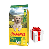 JOSERA YoungStar - be grūdų 12,5 kg + Staigmena Šunui