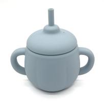 Silicone geriamasis puodelis, su šiaudeliu, Baby Planet