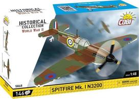 Statybinis žaidimas - COBI - Spitfire Mk. I N3200 - Kamufliažas - 146 elementai - Pagaminta ES