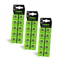 Baterijos Videx LR1120 / AG8 Alkaline, 43mAh, 1.5V (30 vnt.)