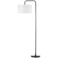 "HOMCOM" Šiuolaikinis juodo metalo stalinis šviestuvas su 180 cm laidu ir gaubtu - 64 x 38 x 163,5 cm