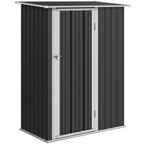 Metalinis sodo sandėliukas - Tamsiai pilka 142 x 84 x 189 cm