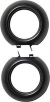 Renova frame, 2-gangs outer frame, black WDE007066 | 3606480330889