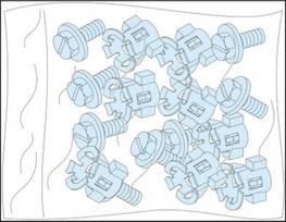 20 FRAMEWORK SCREWS+WING NUTS LVS08921 | 3606481868862