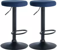 2 baro kėdžių rinkinys Ponte velvet juodas