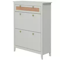 HOMCOM Batų spinta su 2 atvartais Batų dėtuvė su stalčiumi, batų lentyna, batų komoda 12 porų batų Batų lentyna prieškambariui, prieškambariui 88 x 30 x 120 cm, žalia