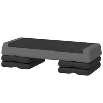 Aerobikos steperis, 10,5/15,5/20,5 cm reguliuojamo aukščio