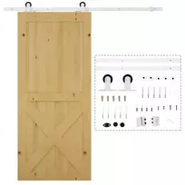 Stumdomų durų furnitūros rinkinys 183 cm, stumdomų durų sistema, Balta